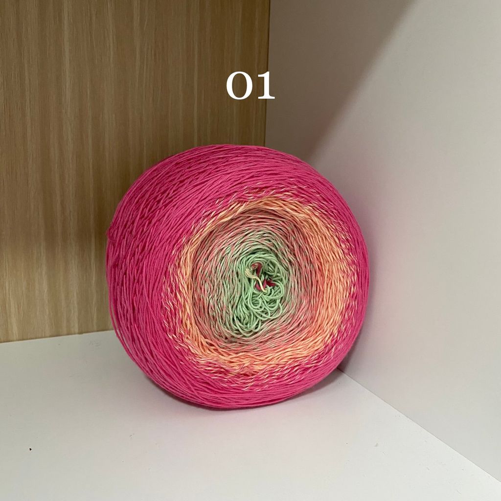 Sợi cầu vồng Cotton 0.8mm, 300g