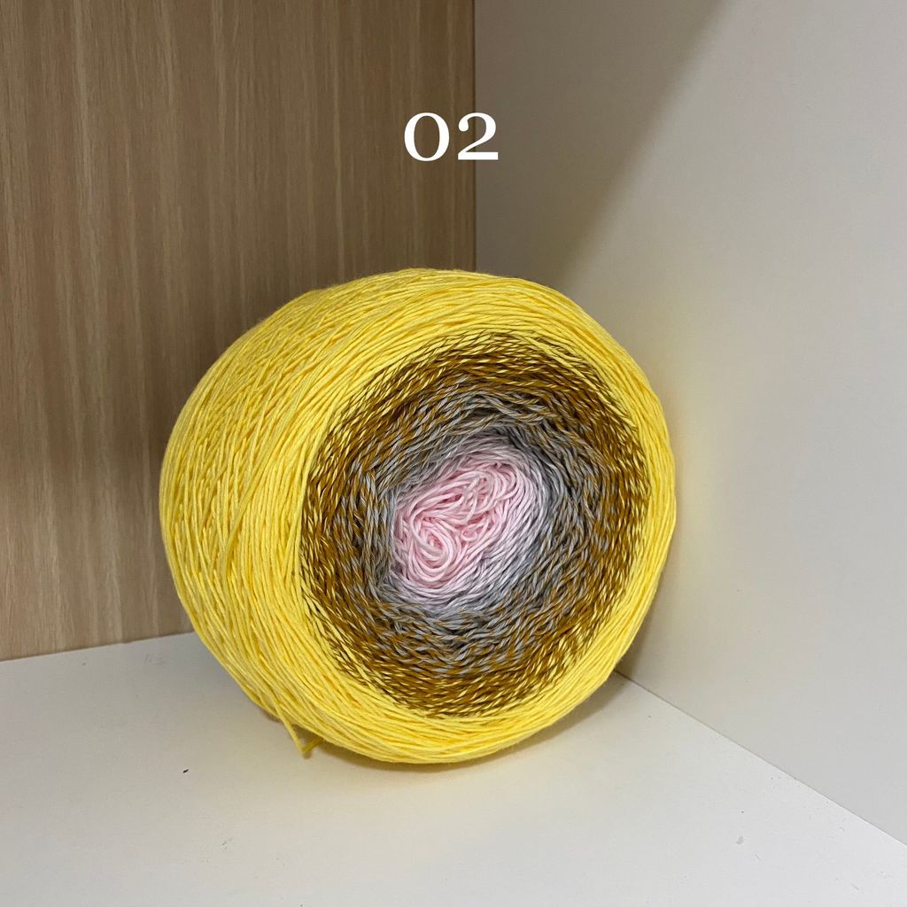 Sợi cầu vồng Cotton 0.8mm, 300g