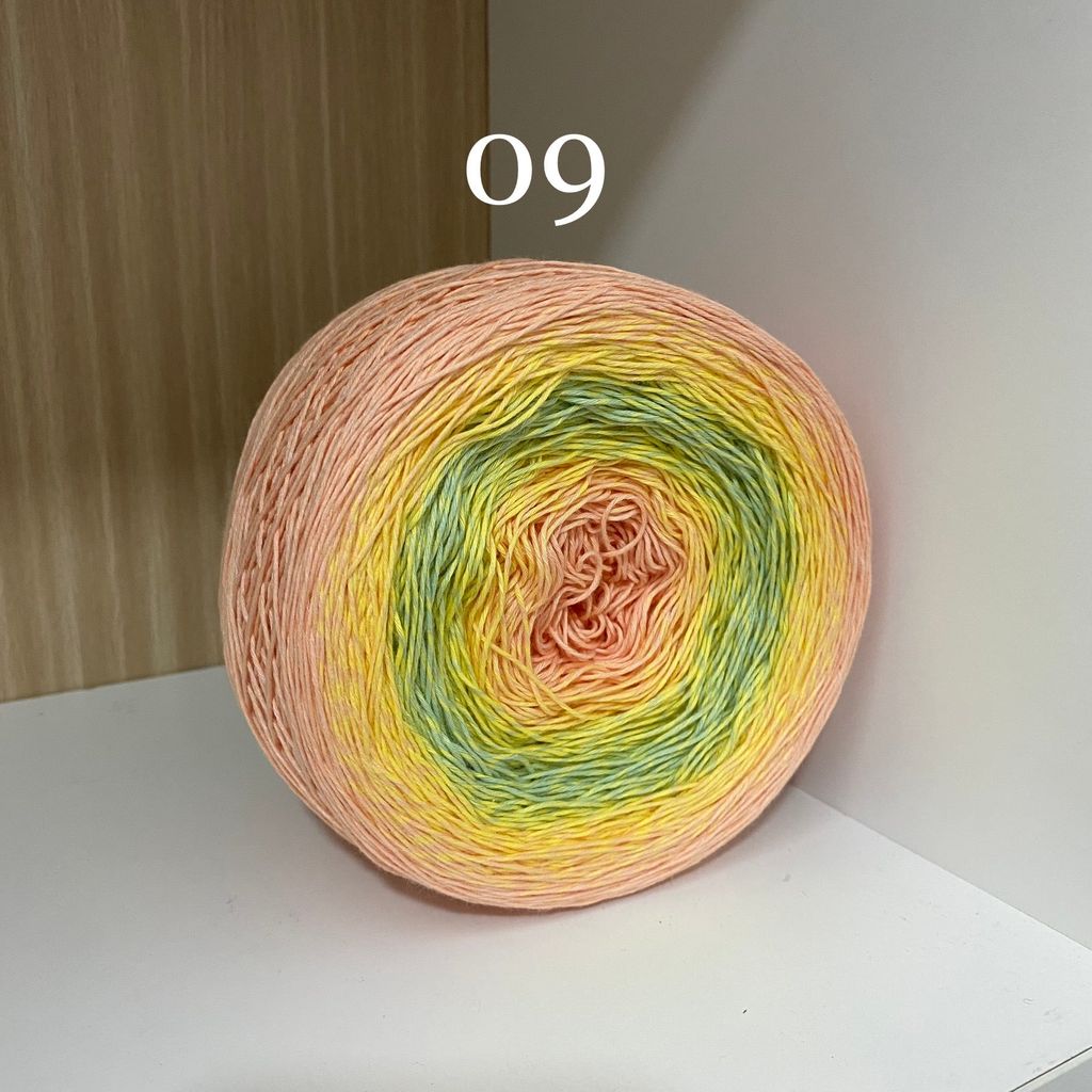 Sợi cầu vồng Cotton 0.8mm, 300g