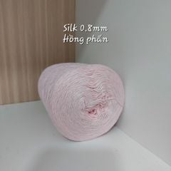 Cuộn sợi 100% silk 0.8mm màu trơn - 300gram
