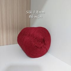 Cuộn sợi 100% silk 0.8mm màu trơn - 300gram