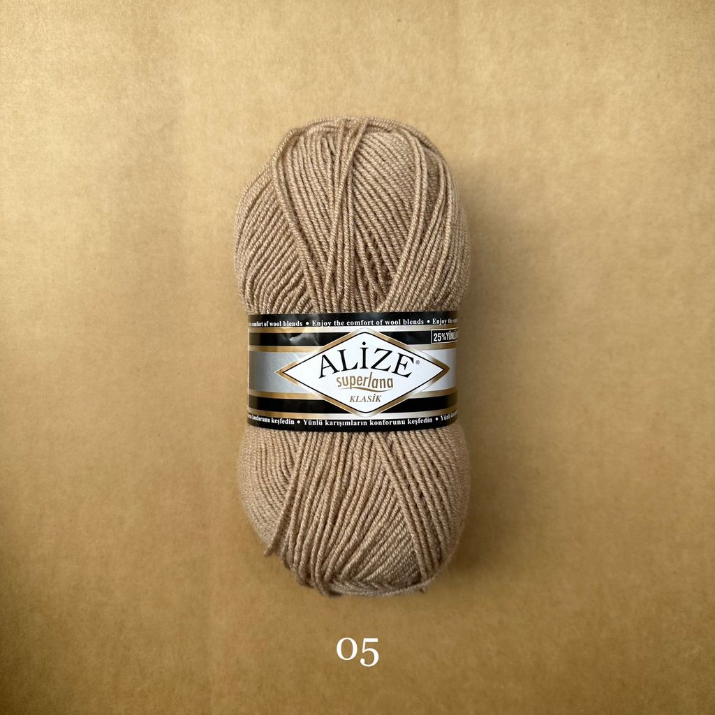 Len ấm Superlana Klasik nhập khẩu từ Alize Yarns đan móc nón, khăn, áo