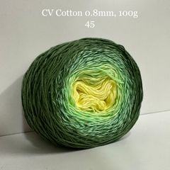 Sợi cầu vồng Cotton 0.8mm cuộn 100g, Chouihandmade, đan móc áo, váy