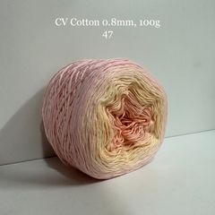 Sợi cầu vồng Cotton 0.8mm cuộn 100g, Chouihandmade, đan móc áo, váy