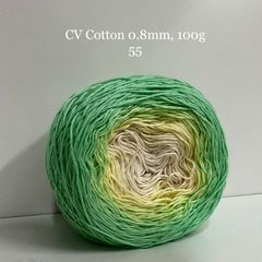 Sợi cầu vồng Cotton 0.8mm cuộn 100g, Chouihandmade, đan móc áo, váy