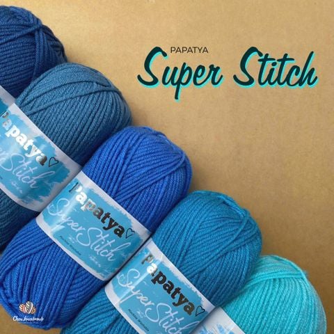 Len trơn Papatya Super Stitch nhập khẩu từ Papatya, đan móc áo, váy, khăn choàng