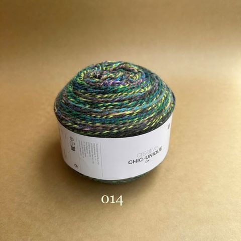 Len Creative Chic-Unique DK nhập từ Rico Design, đan móc áo, váy, khăn