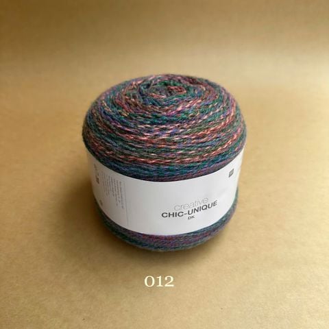 Len Creative Chic-Unique DK nhập từ Rico Design, đan móc áo, váy, khăn