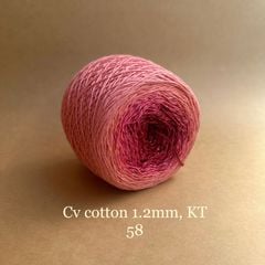 Sợi cầu vồng Cotton 1.2mm, kim tuyến