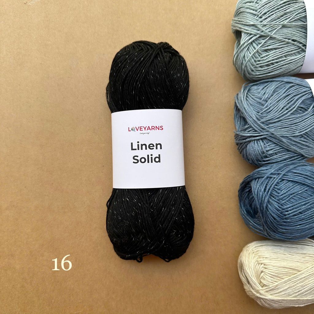 Sợi Linen Solid - Loveyarns, đan móc áo, váy, khăn