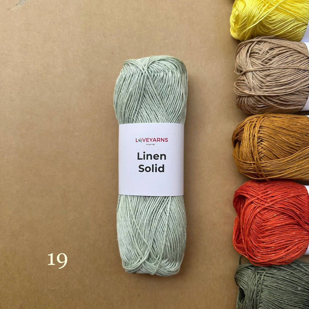 Sợi Linen Solid - Loveyarns, đan móc áo, váy, khăn