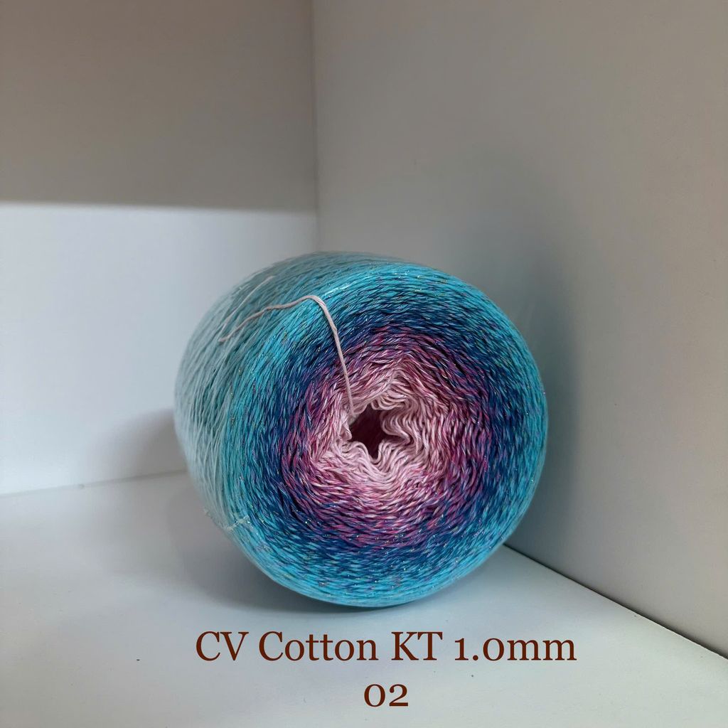 Sợi cầu vồng Cotton 1mm, kim tuyến