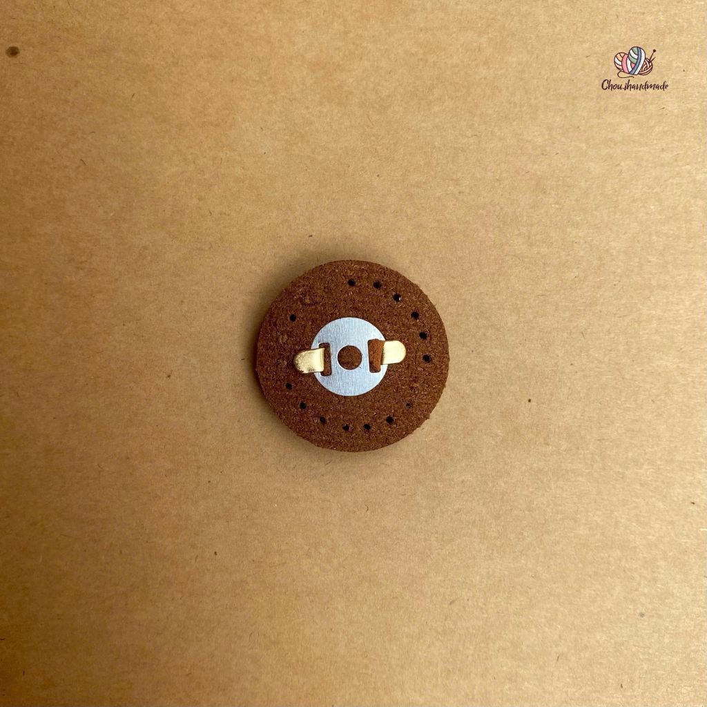 Nút hít nam châm bọc da PU - Chou.ihandmade