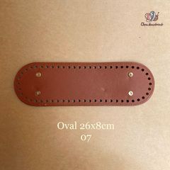 Đế túi da PU đục lỗ sẵn, có chân đế - Chou.ihandmade
