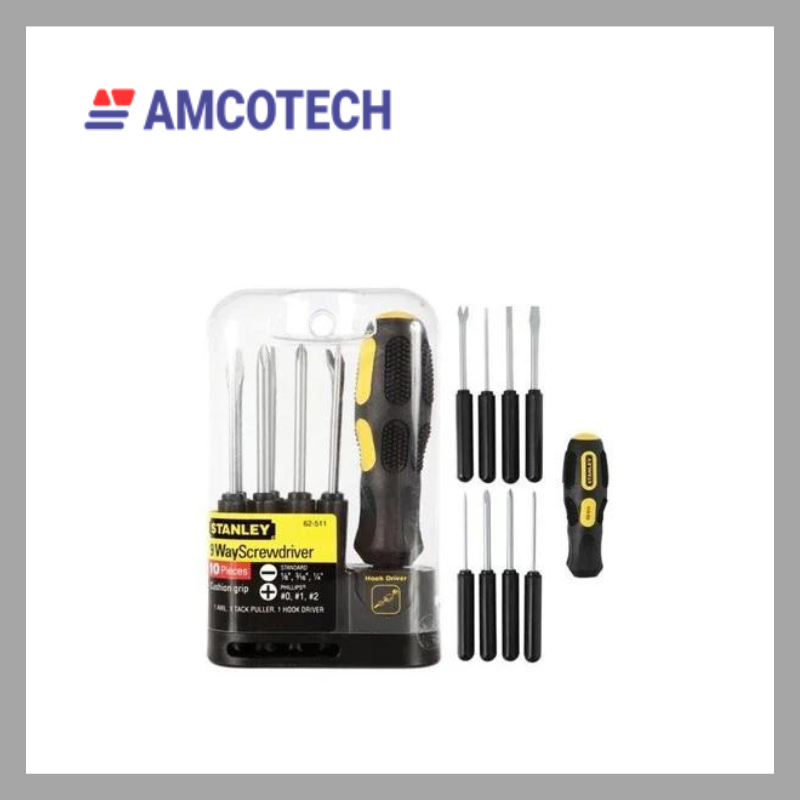 Tournevis 9 Voies Stanley 62-511 - Barres Interchangeables, étui Inclus, Polyvalent Pour Bricolage - 7