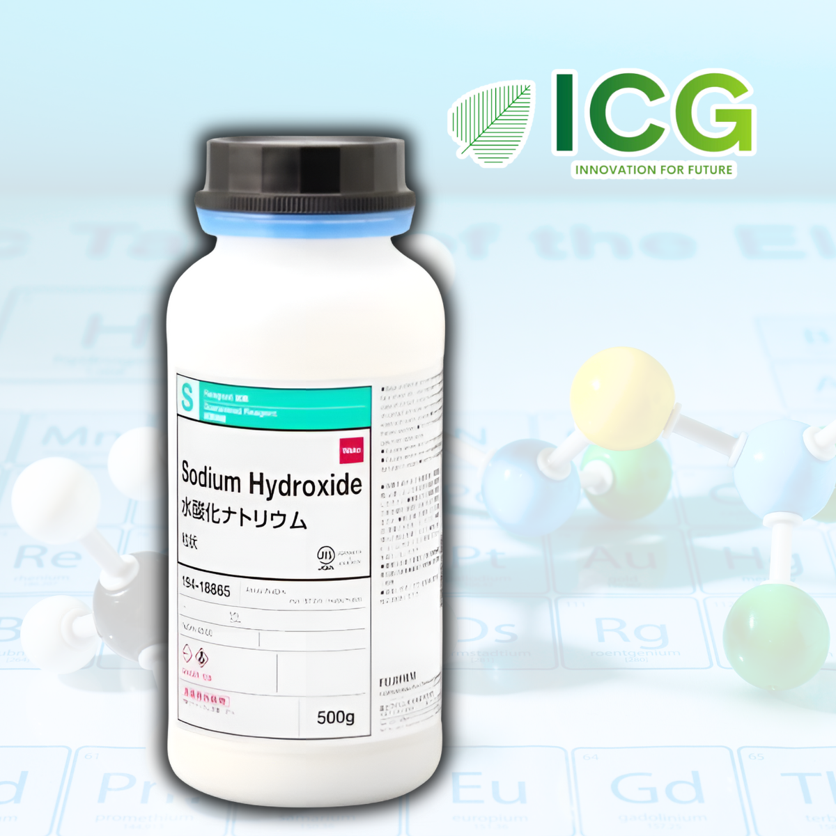  Sodium Hydroxide (NaOH) Wako (Chai/500g- theo TC JIS) 