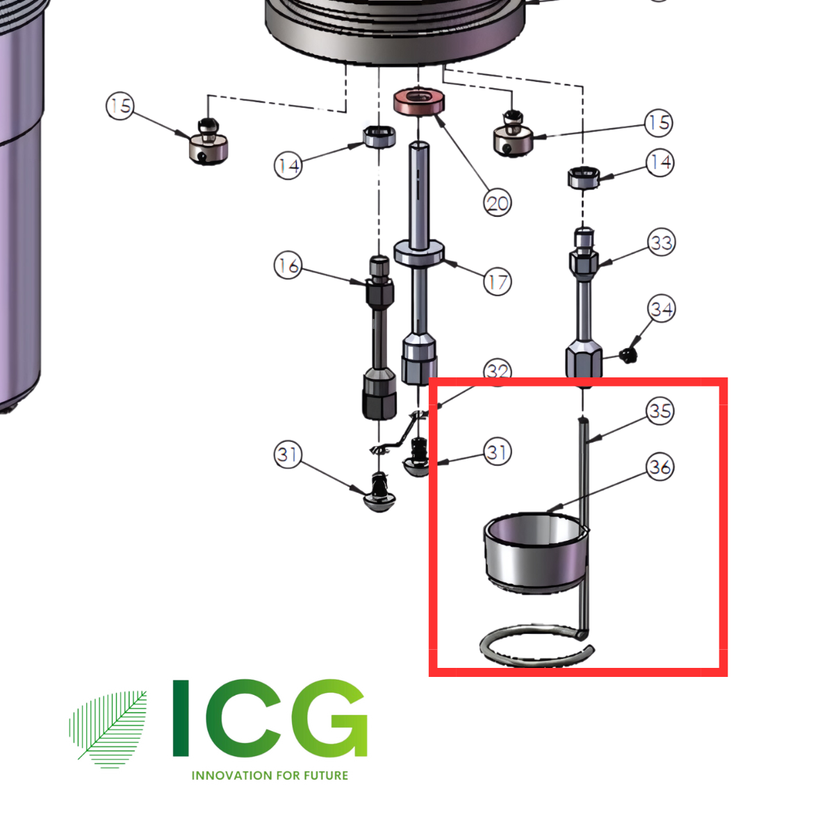  Giá đỡ cốc đựng mẫu 906DD2 Parr Mỹ 