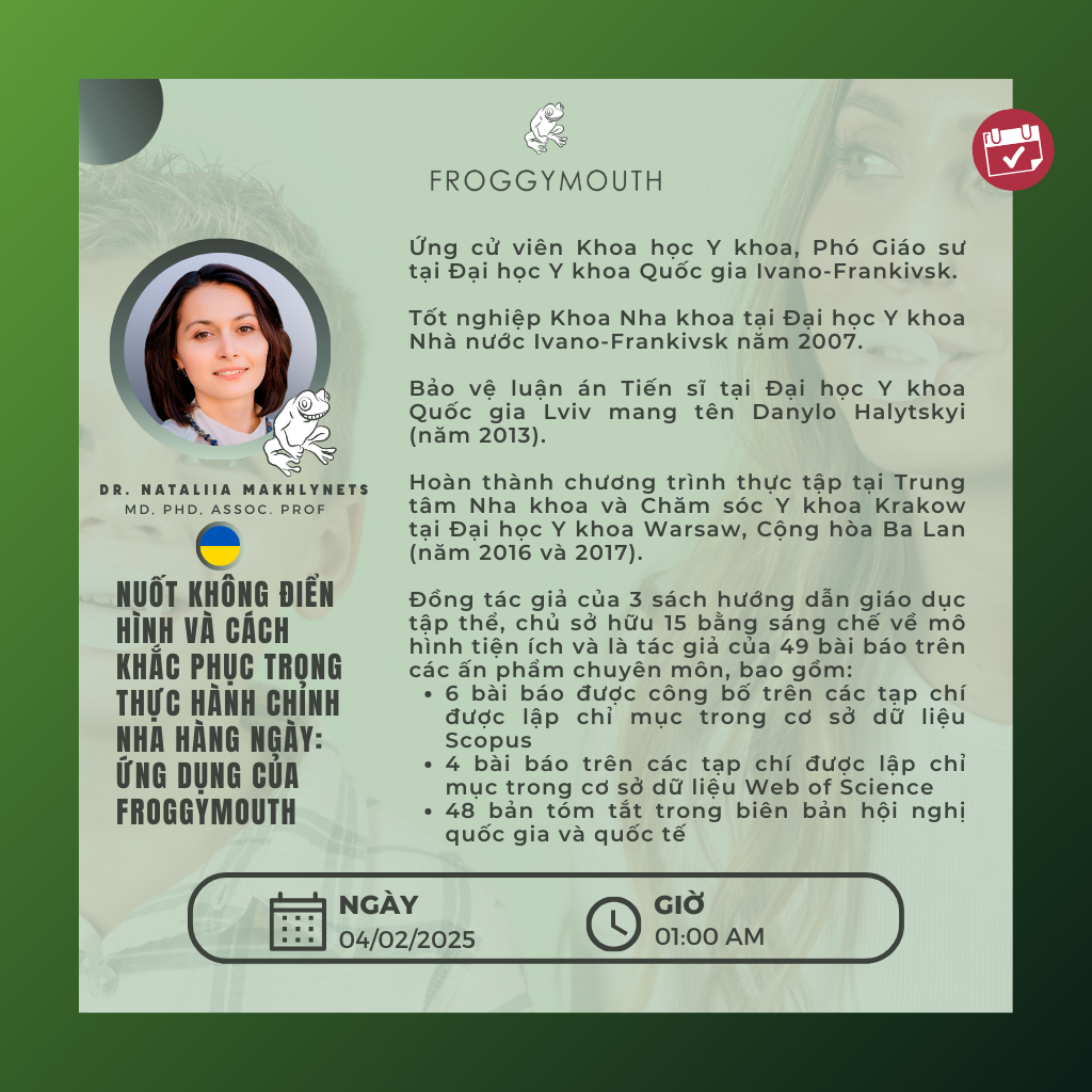  Live Webinar: Nuốt không điển hình và cách khắc phục trong chỉnh nha hằng ngày 