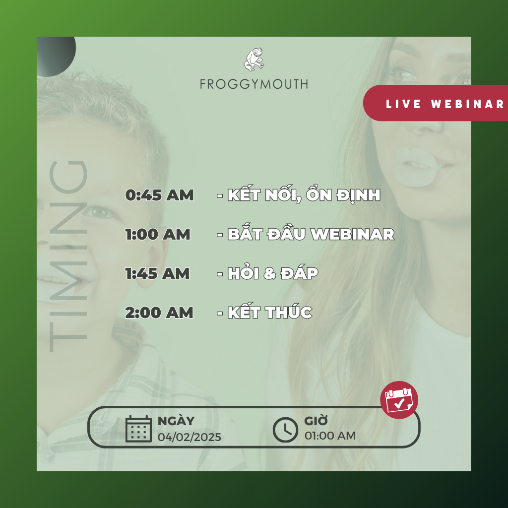  Live Webinar: Nuốt không điển hình và cách khắc phục trong chỉnh nha hằng ngày 