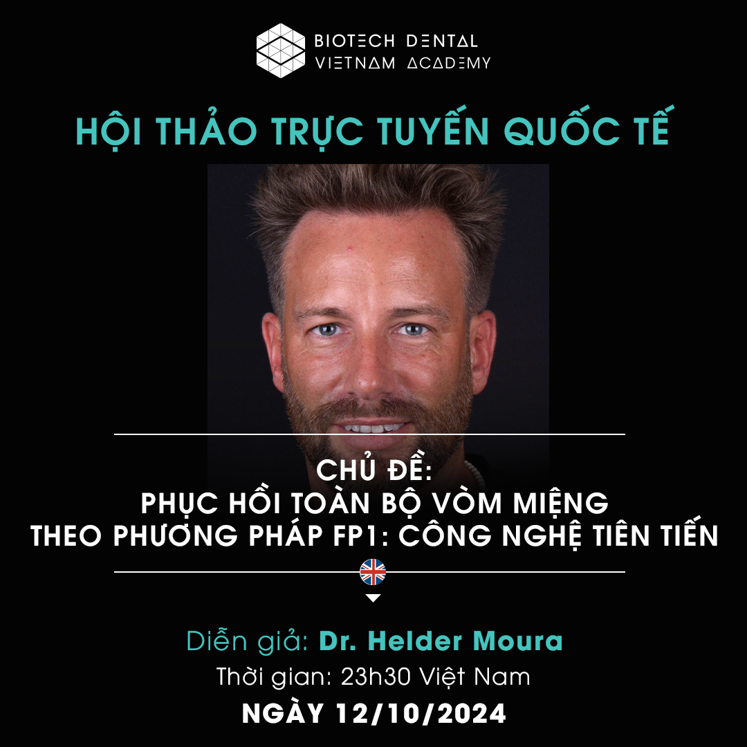  Hội thảo trực tuyến quốc tế về phục hồi toàn bộ vòm miệng 