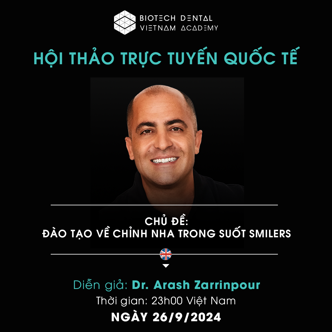  Hội thảo trực tuyến quốc tế về chỉnh nha trong suốt 