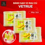  [Vị Rau Củ] Bánh Gạo Đài Loan Vetrue Thơm Béo 300g 