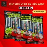  Xúc Xích Reecen Vị Mì Ăn Liền 480g (12 cây/gói) 