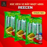  Xúc Xích Reecen Vị Bắp Ngọt 480g (12 Cây/Gói) 