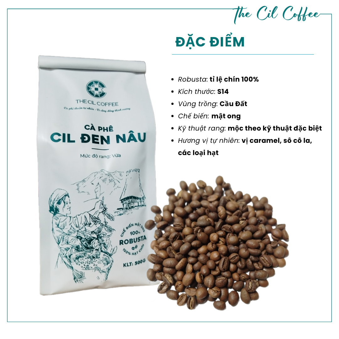  Cà phê CIL Đen Nâu 
