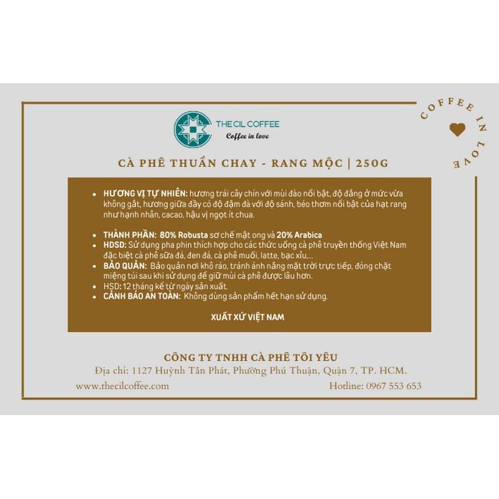  CÀ PHÊ PHA PHIN TRUYỀN THỐNG - RANG MỘC - THUẦN CHAY - CIL ĐEN NÂU 
