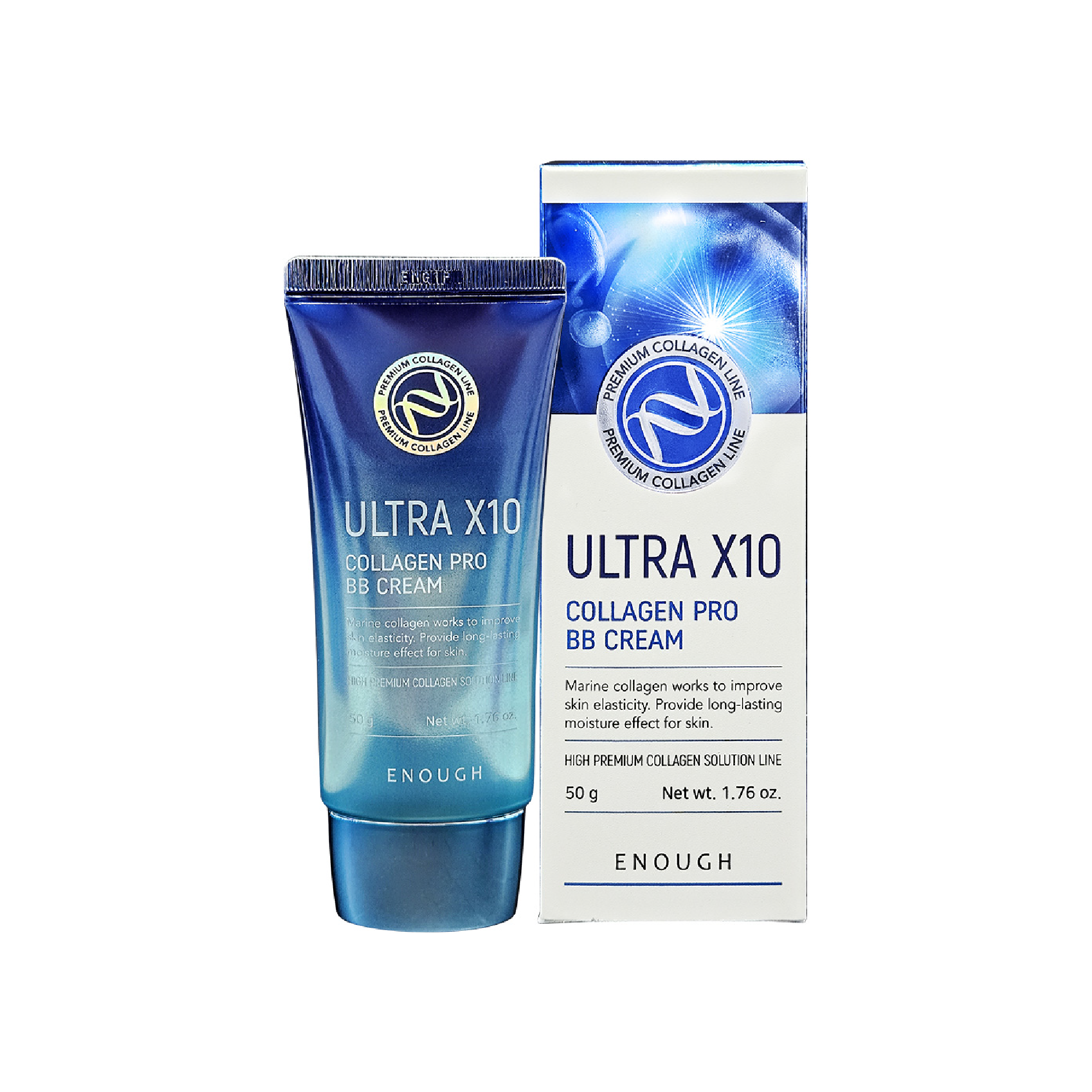KEM NỀN BB CHE KHUYẾT ĐIỂM COLLAGEN CAO CẤP ENOUGH PREMIUM ULTRA X10 COLLAGEN BB CREAM 50G