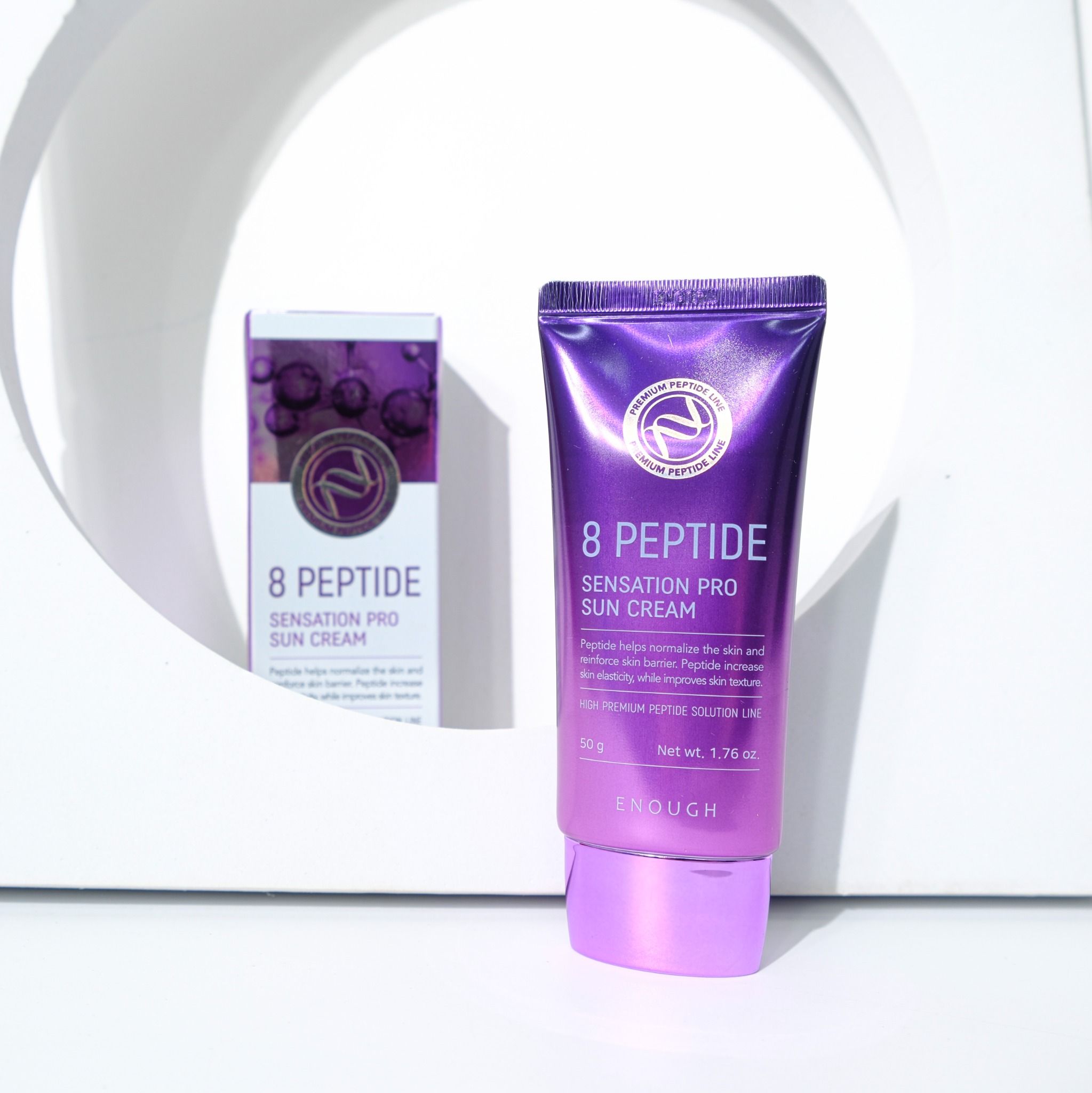 KEM CHỐNG NẮNG PEPTIDE CAO CẤP ENOUGH PREMIUM 8 PEPTIDE SUN CREAM 50G