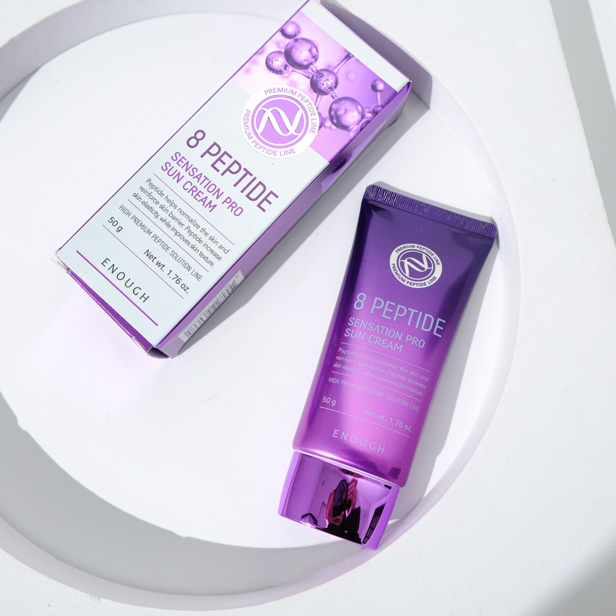 KEM CHỐNG NẮNG PEPTIDE CAO CẤP ENOUGH PREMIUM 8 PEPTIDE SUN CREAM 50G