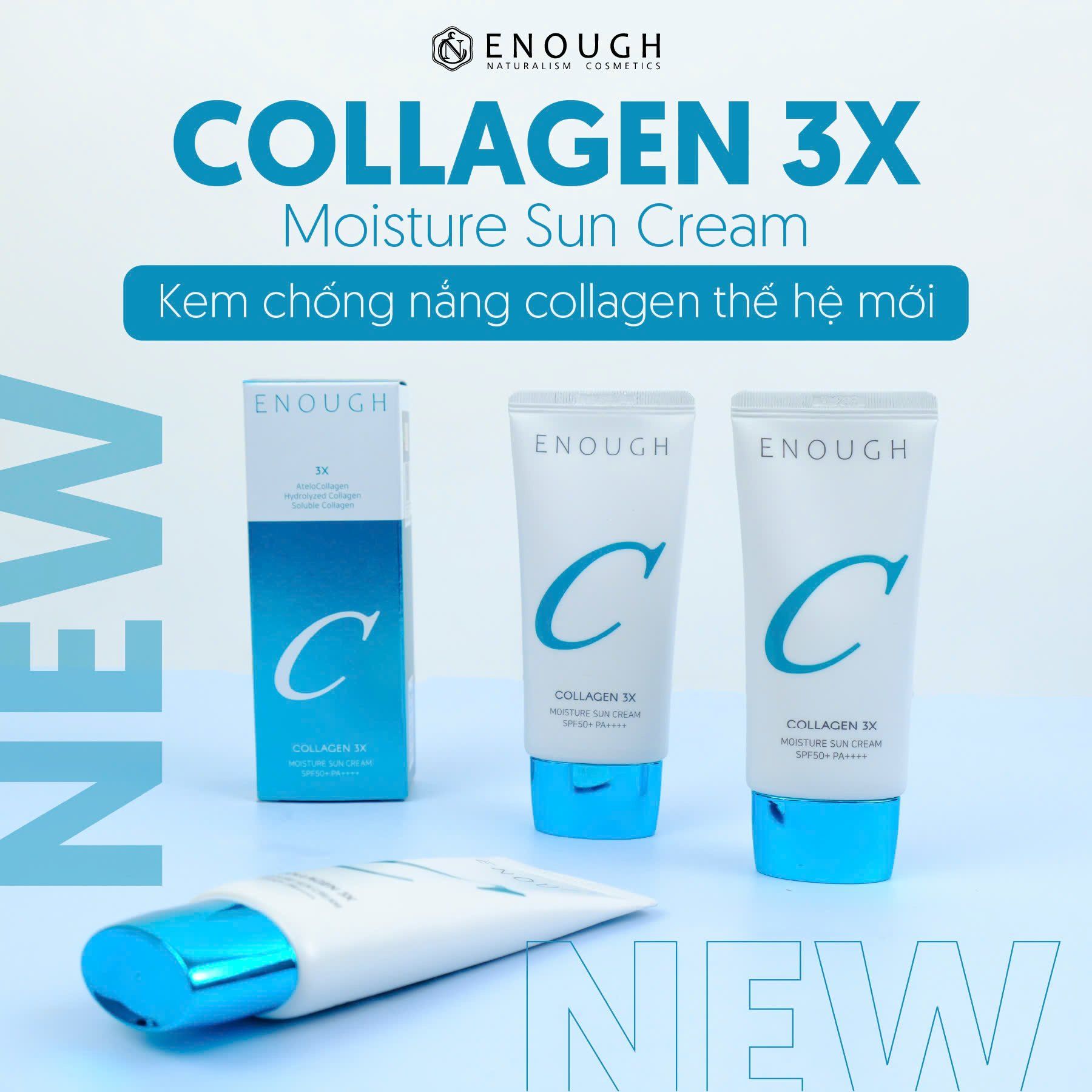 KEM CHỐNG NẮNG COLLAGEN 3X ENOUGH COLLAGEN 3X MOISTURE SUN CREAM 50ML