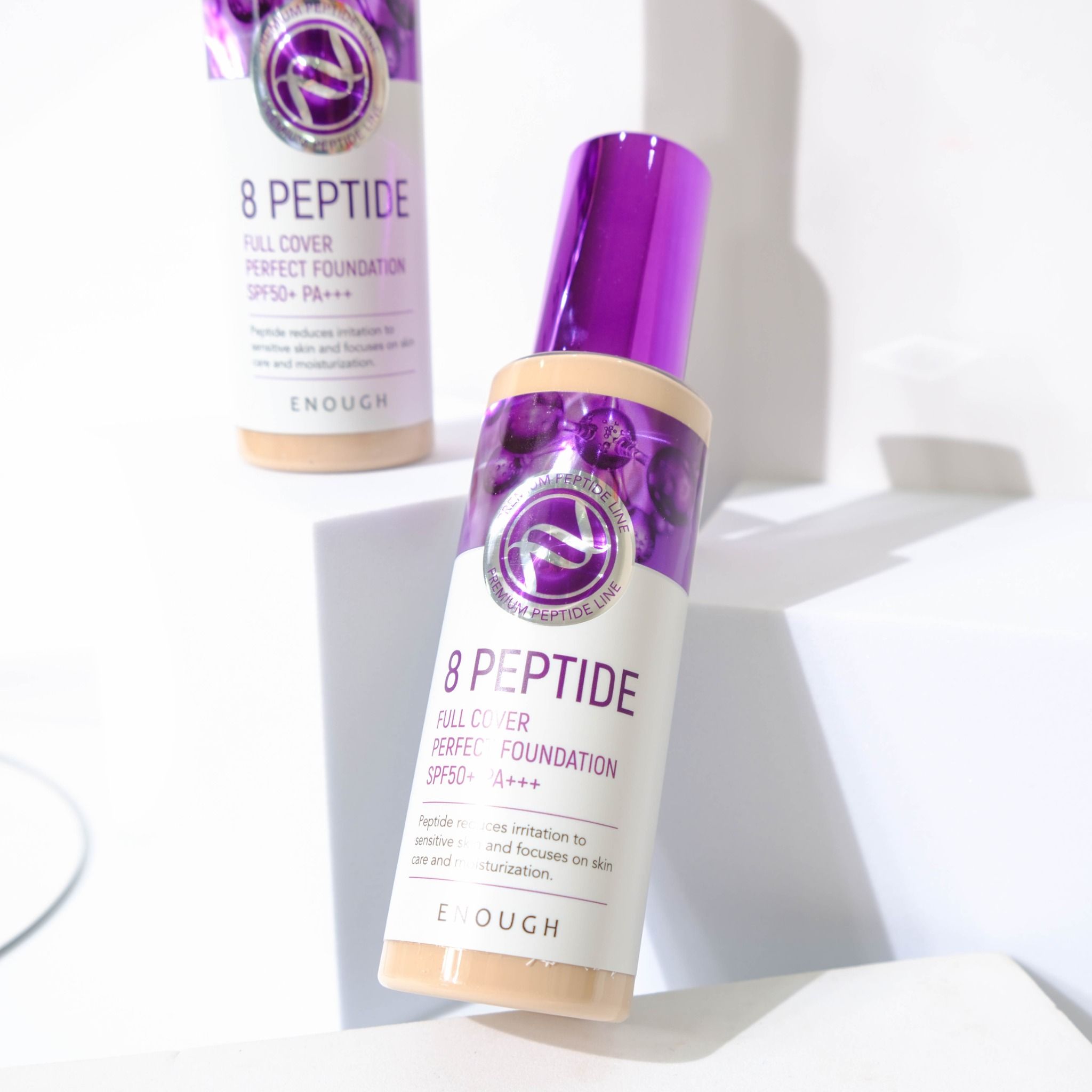KEM NỀN PEPTIDE CAO CẤP ENOUGH PREMIUM 8 PEPTIDE FULL COVER PERFECT FOUNDATION 100ML