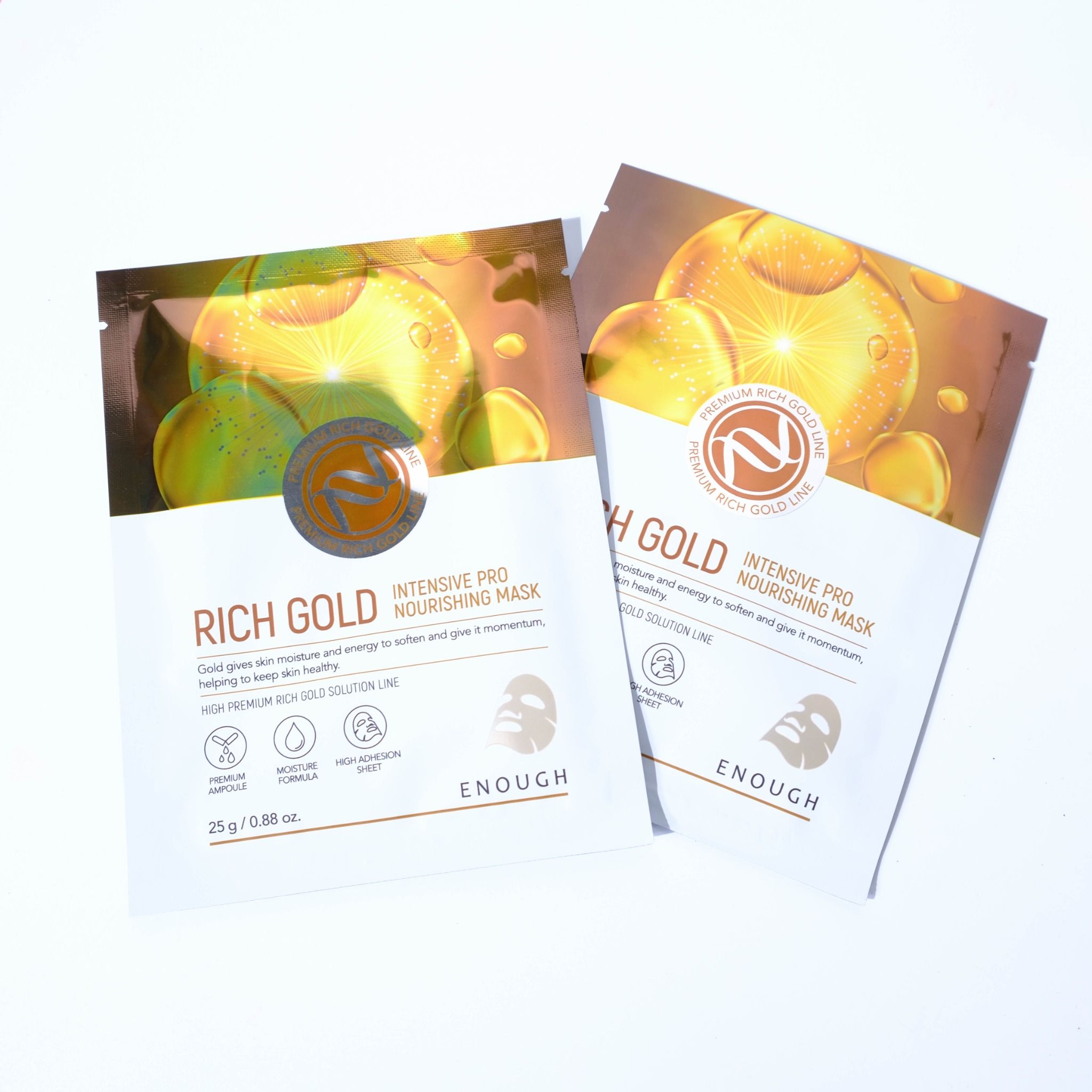 MẶT NẠ VÀNG CAO CẤP ENOUGH RICH GOLD INTENSIVE PRO NOURISHING MASK (HỘP 10 MIẾNG)
