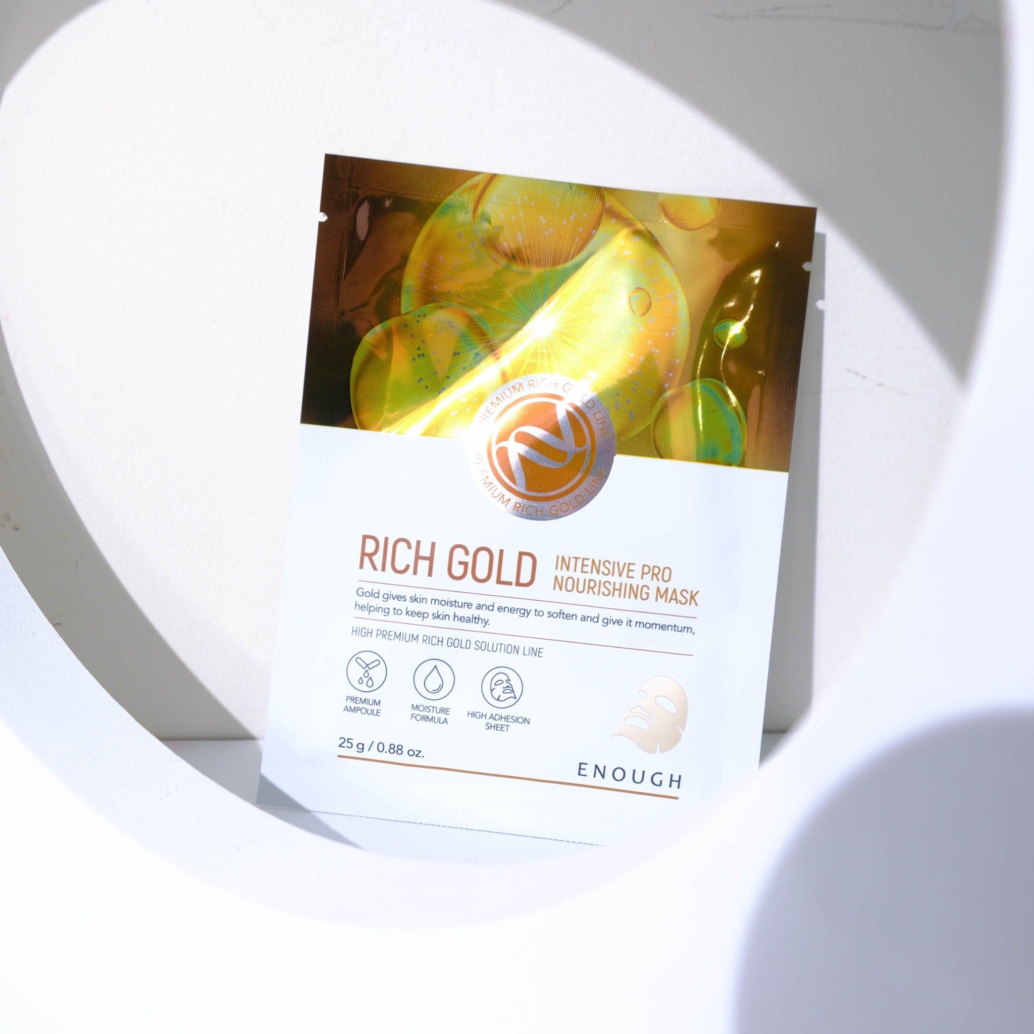 MẶT NẠ VÀNG CAO CẤP ENOUGH RICH GOLD INTENSIVE PRO NOURISHING MASK (HỘP 10 MIẾNG)