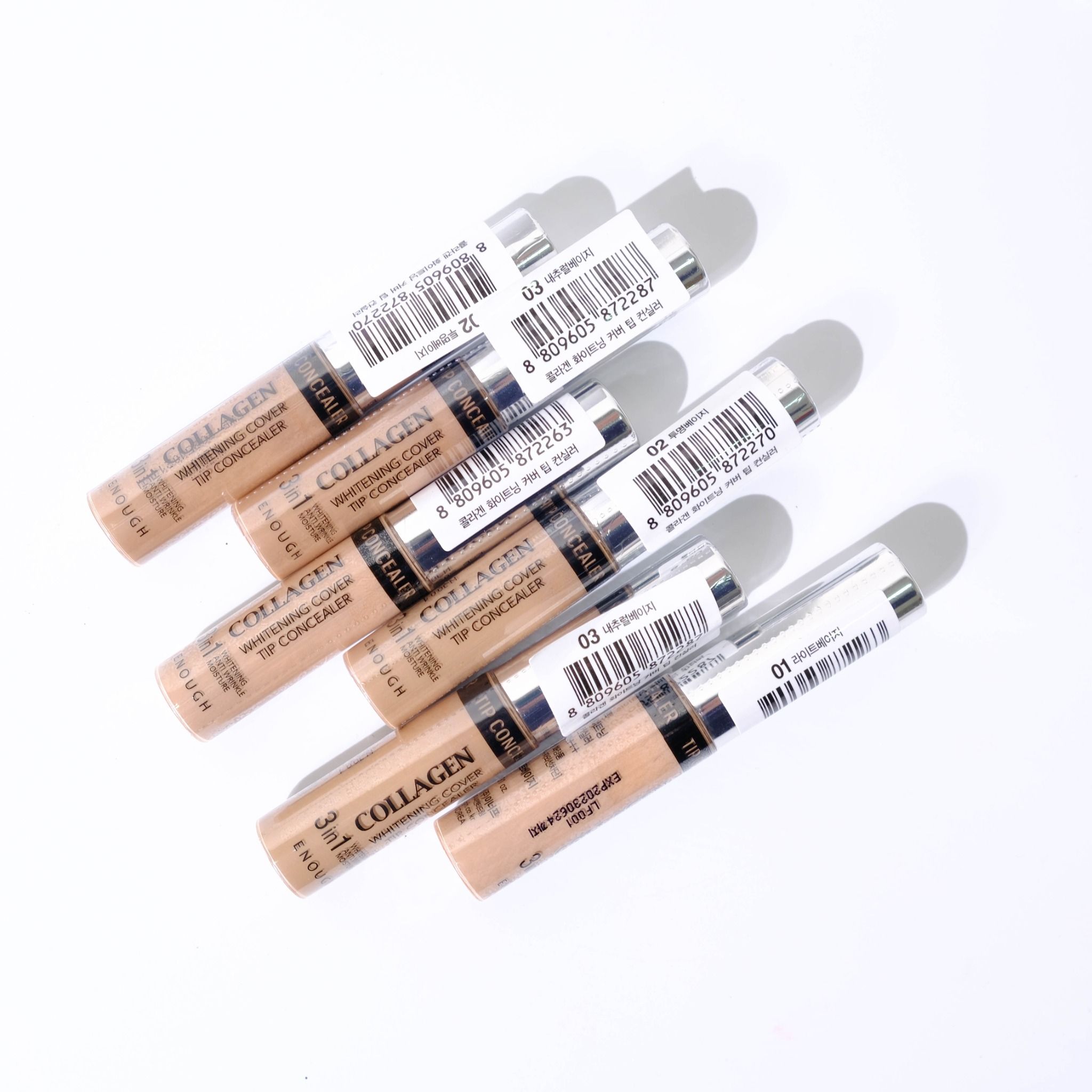 THANH CHE KHUYẾT ĐIỂM LÀM SÁNG DA COLLAGEN 3IN1 ENOUGH COLLAGEN WHITENING COVER TIP CONCEALER
