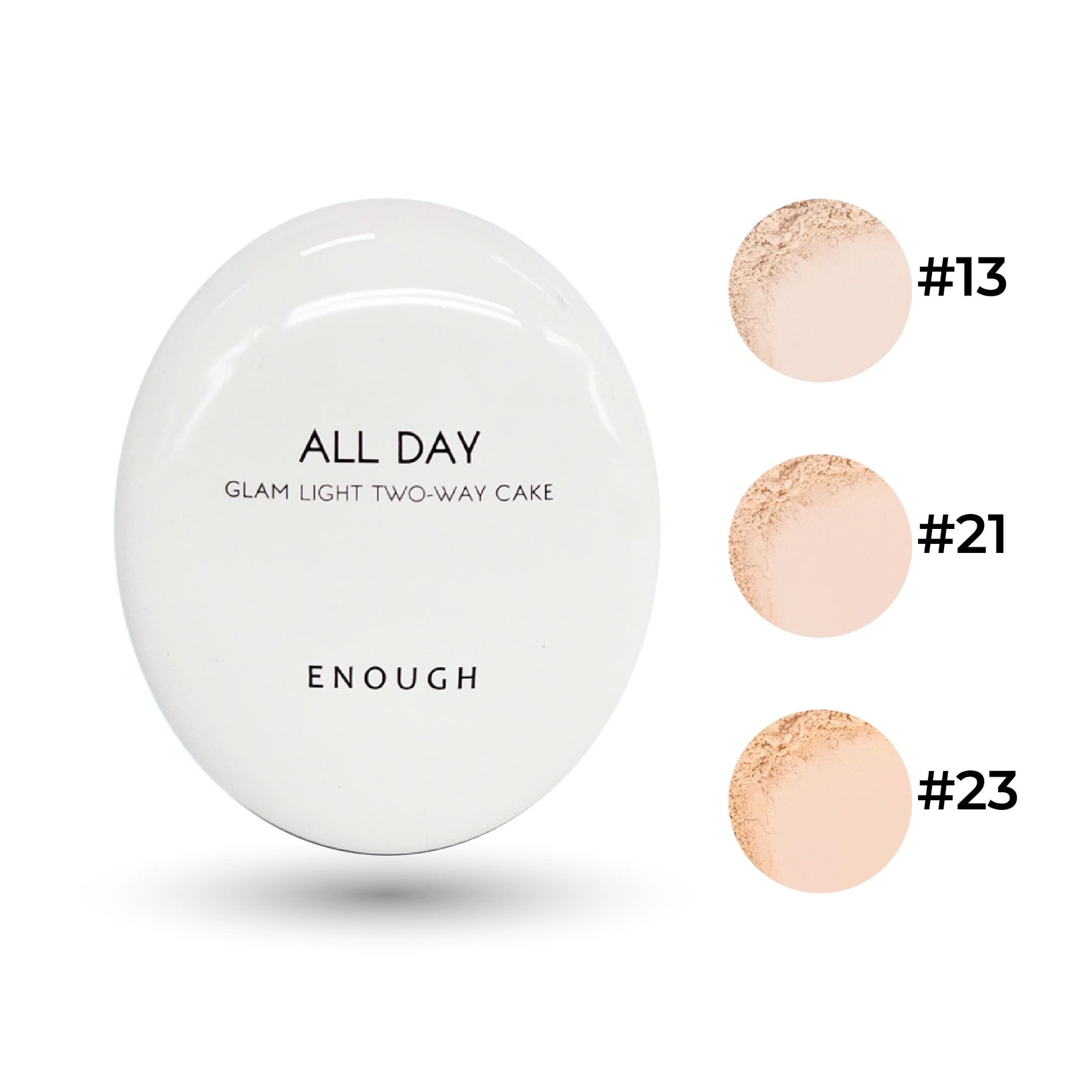 PHẤN PHỦ 2 LÕI ENOUGH ALL DAY GLAM LIGHT TWOWAY CAKE 12G+12G