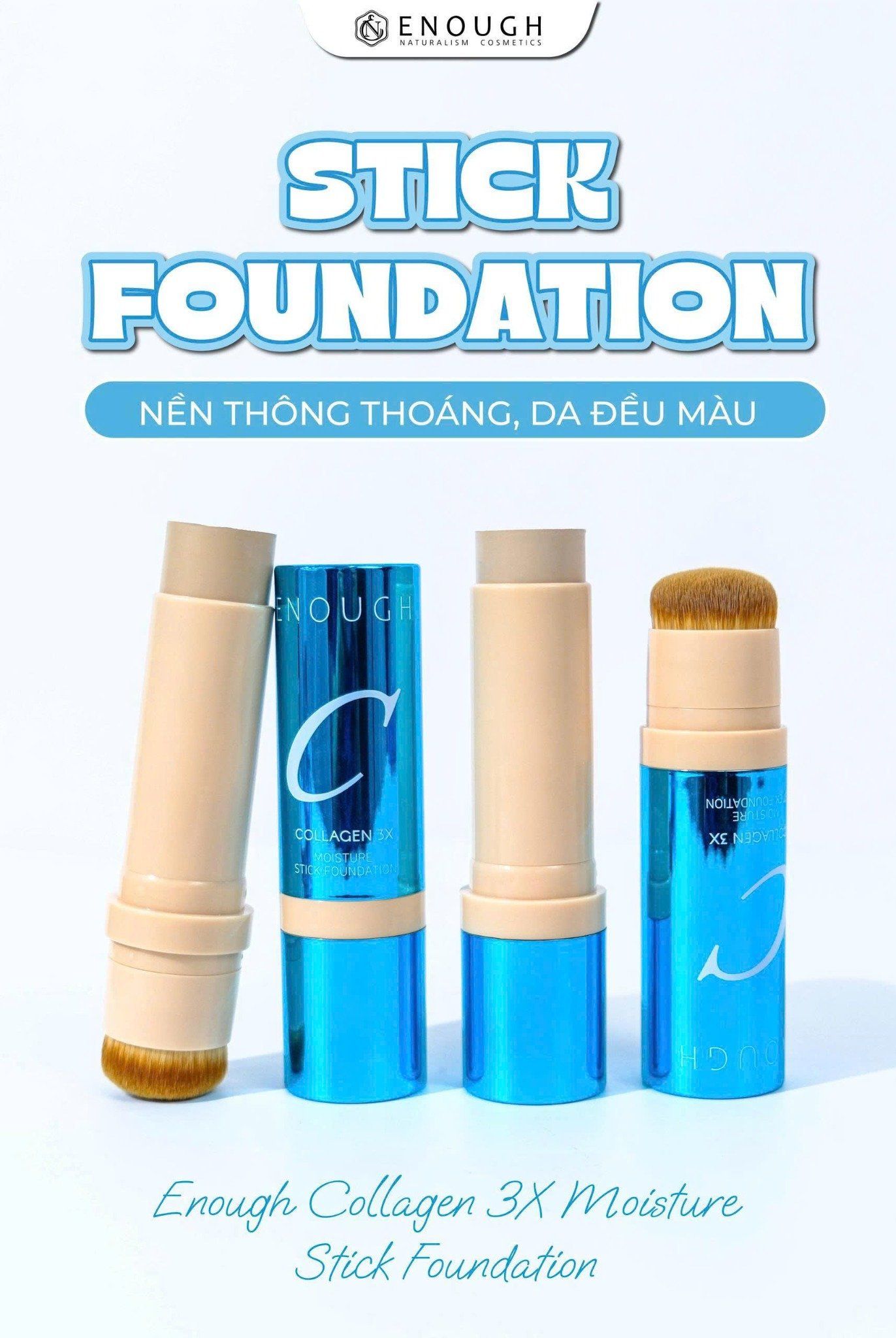 KEM NỀN DẠNG THỎI 3X ENOUGH COLLAGEN 3X MOISTURE STICK FOUNDATION