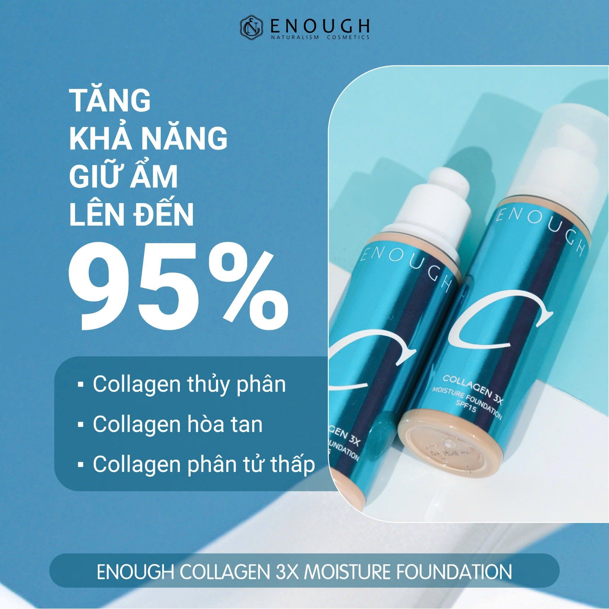 KEM NỀN 3X ENOUGH COLLAGEN 3X MOISTURE FOUNDATION 100ML