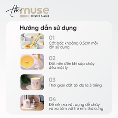 Nến thơm The Muse - Sage & Wood - Hương Xô Thơm & Gỗ Palo Santo