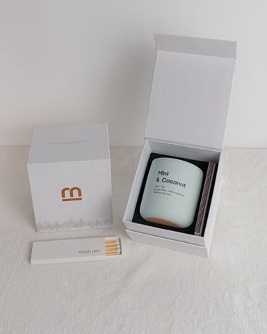 Nến thơm The Muse - Mint & Coconut - Hương Bạc Hà & Dừa