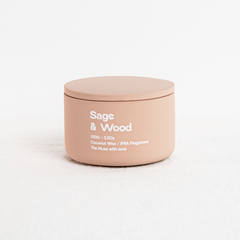 Nến thơm The Muse - Sage & Wood - Hương Xô Thơm & Gỗ Palo Santo