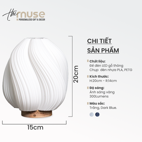 Silk Lamp - Đèn Decor nghệ thuật in 3D