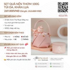 Túi da khăn lụa