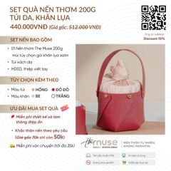 Túi da khăn lụa