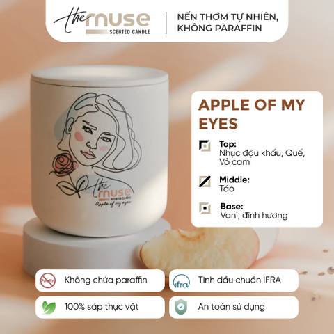 Nến thơm The Muse - Apple of my eyes - Hương Bánh Táo