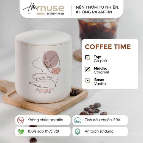 Nến thơm The Muse - Coffee Time - Hương Cà Phê Sáng
