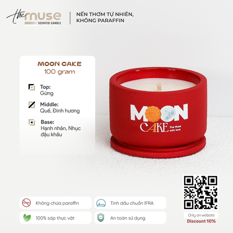 Nến thơm The Muse - Moon Cake - Hương Thơm Ấm Áp